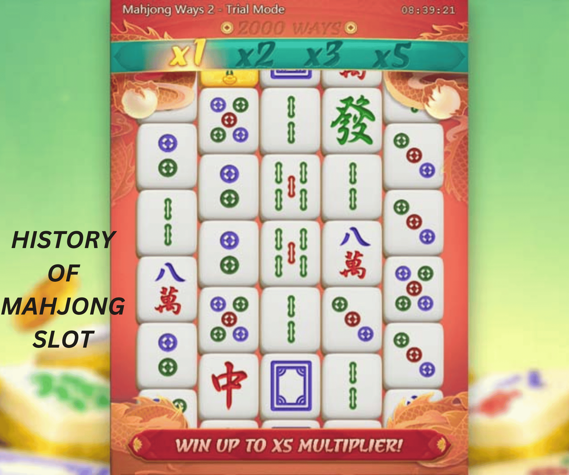 Classic Chinese Mahjong now has an online version of Mahjong slot